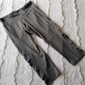 2/$30 Champion Capri Cropped Lattice Legging Gray L EUC